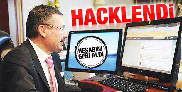 Melih Gökçek'in Twitter hesabı hacklendi