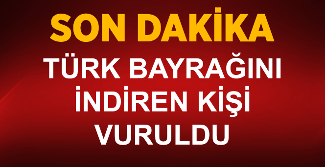 Bayrak İndirmeye Çalıştı, Vuruldu