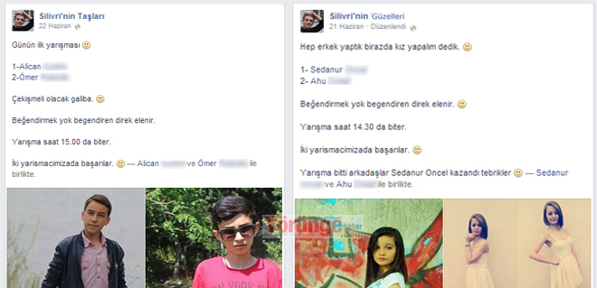 Silivrili gençler Facebook'ta yarışıyor
