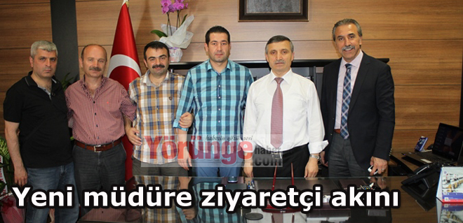 Yeni müdüre ziyaretçi akını