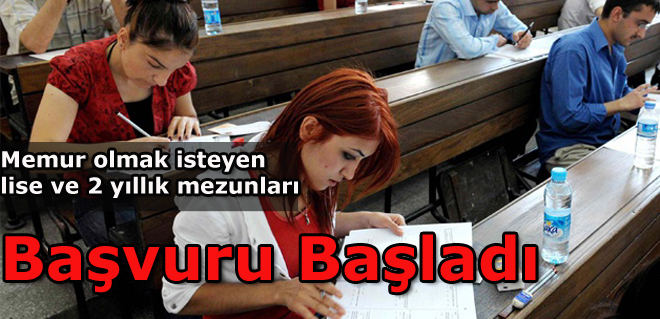 KPSS önlisans ve ortaöğretim başvuruları başladı