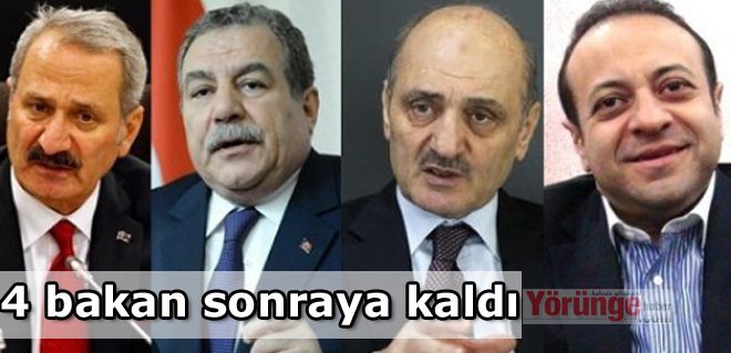 4 bakan sonraya kaldı