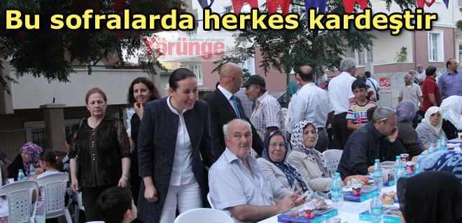 Bu sofralarda herkes kardeştir