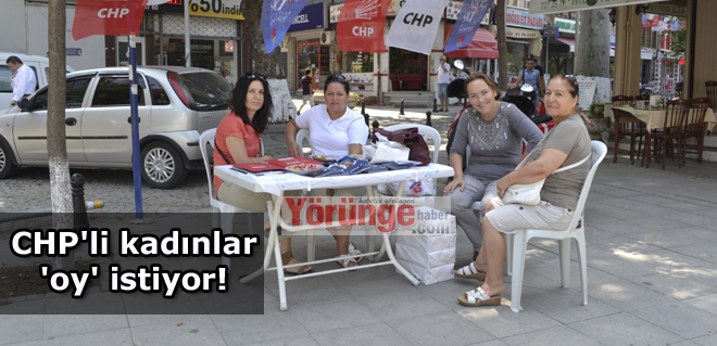 CHP'li kadınlar 'oy' istiyor!