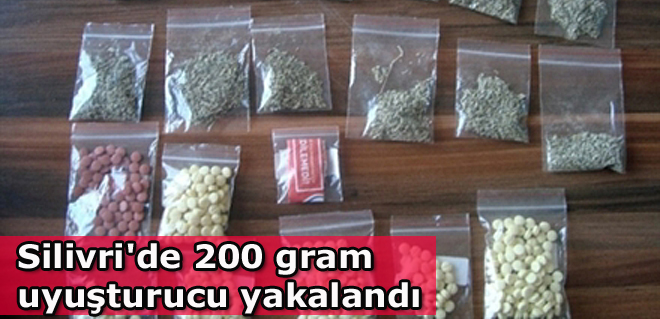 Silivri'de 200 gram uyuşturucu yakalandı