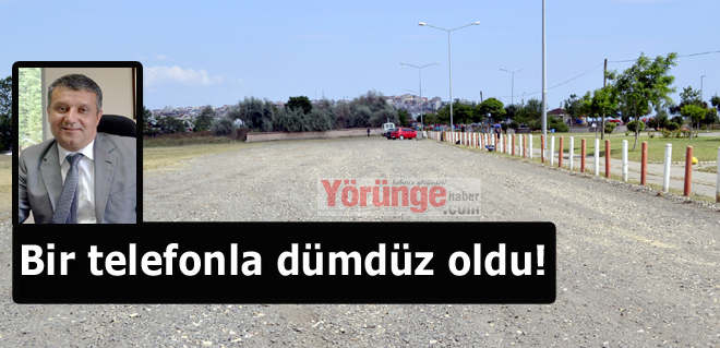 Bir telefonla dümdüz oldu!