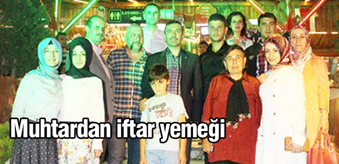 Muhtardan iftar yemeği