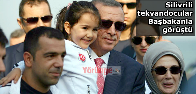 Silivrili tekvandocular Başbakanla görüştü