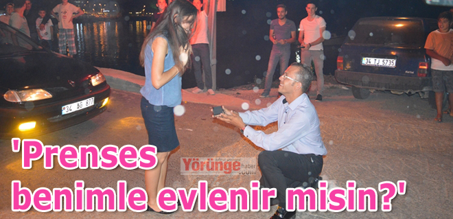 'Prenses benimle evlenir misin?'