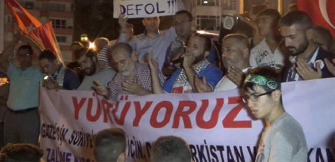 Silivri'den İsrail'e lanet yağdı
