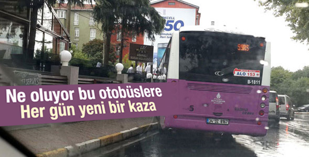 İstanbul'da bir otobüs kazası daha