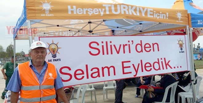 Silivri'den 1500 kişi ile destek