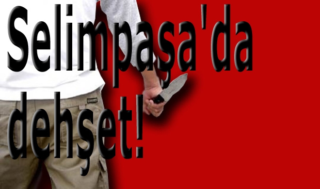 Herkesin önünde bıçakladı!