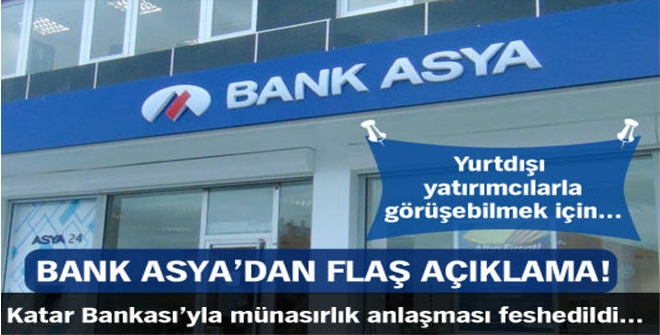 Bank Asya'dan flaş açıklama!