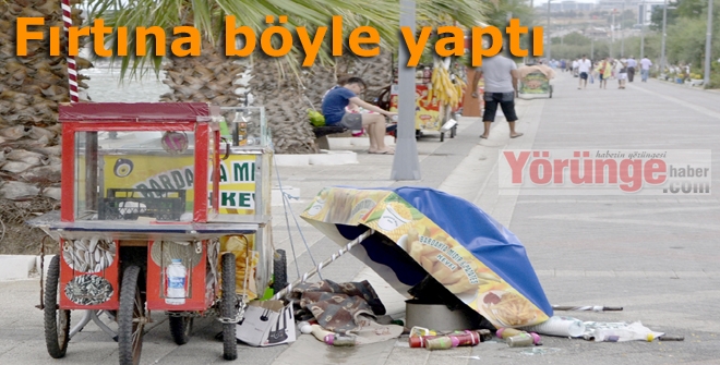 Fırtına böyle yaptı