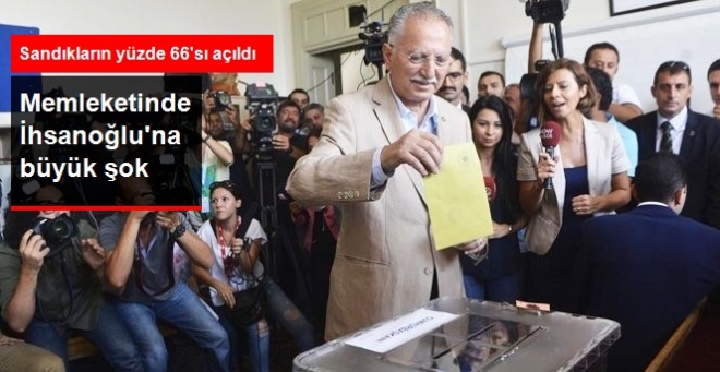 Erdoğan, İhsanoğlu'nun Memleketinde Birinci Sırada