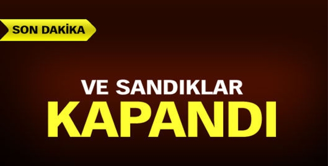 Sandıklar kapandı
