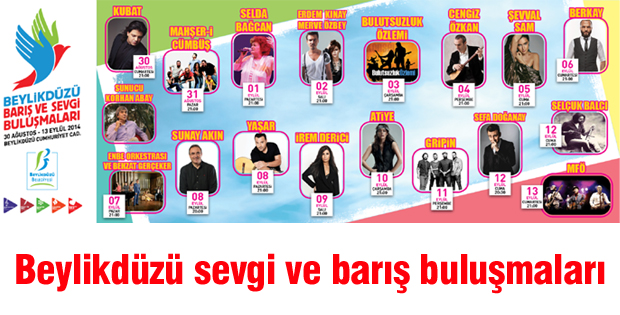 Beylikdüzünde sevgi ve barış buluşmaları