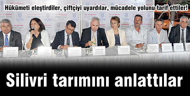 Silivri tarımını anlattılar
