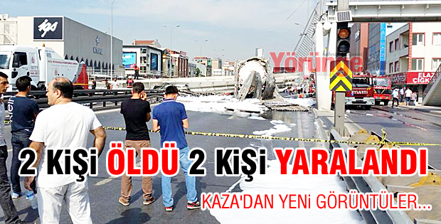 Avcılar'da üst geçit çöktü