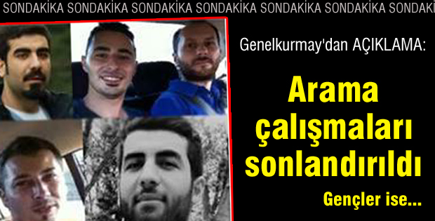 Kumburgaz'da kaybolan gençler...