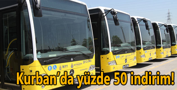 Kurbanda yüzde 50 indirim!