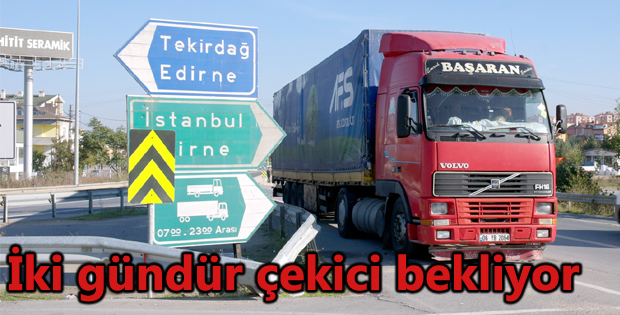 İki gündür çekici bekliyor