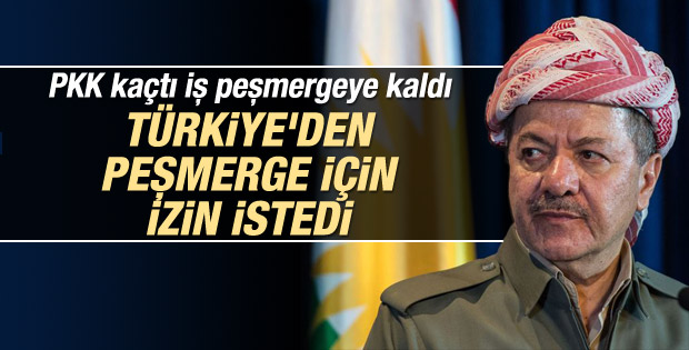 Barzani Türkiye'den peşmerge için resmi izin istedi