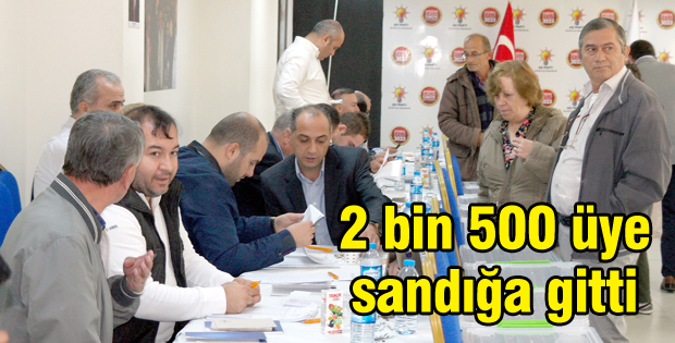 2 bin 500 üye sandığa gitti
