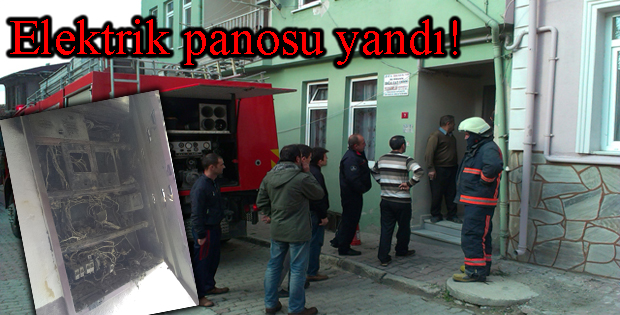 Elektrik panosu yandı!