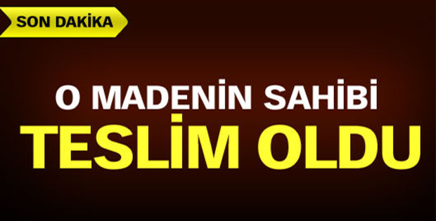 Maden kazasında flaş gelişme