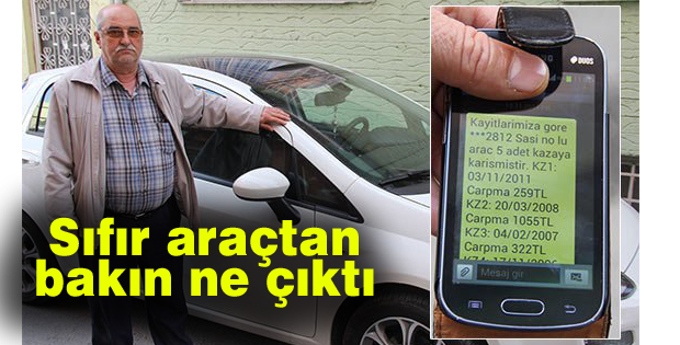 Sıfır diye aldı ama...