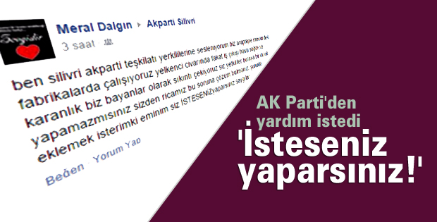 'İsteseniz yaparsınız!'