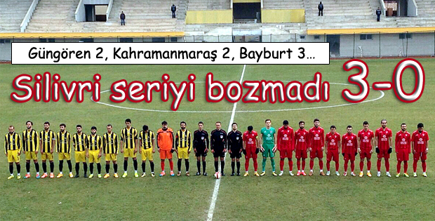 Güngören 2, Kahramanmaraş 2, Bayburt 3