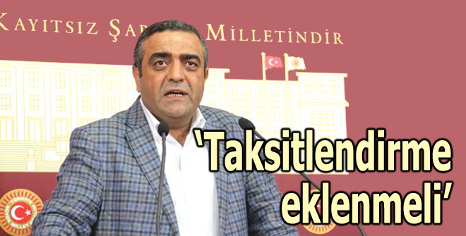 Taksitlendirme eklenmeli