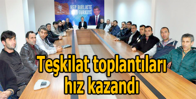 Teşkilat toplantıları hız kazandı