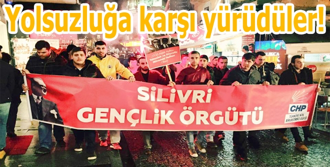 Yolsuzluğa karşı yürüdüler!