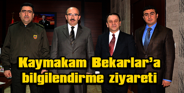 Kaymakam Bekarlara bilgilendirme ziyareti