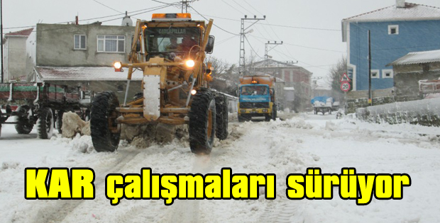 Kar çalışmaları sürüyor