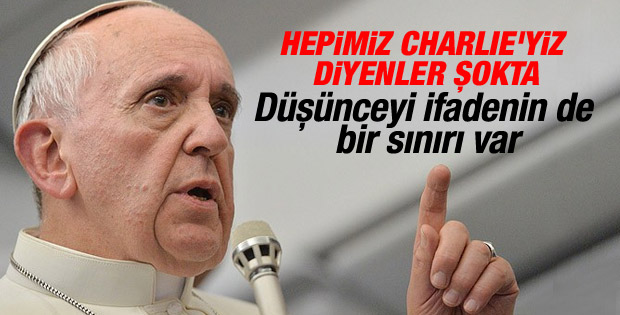 Papa Francis Charlie Hebdo katliamı hakkında konuştu