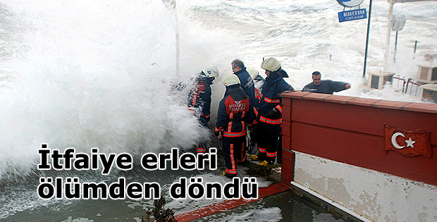 İtfaiye erleri ölümden döndü