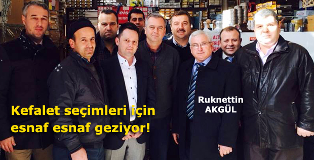 Kefalet seçimleri için esnaf esnaf geziyor!