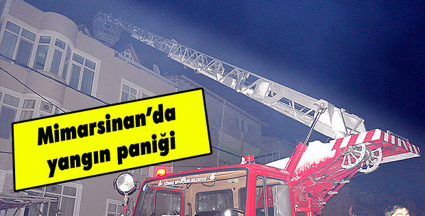 Mimarsinanda yangın paniği
