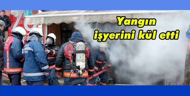 Yangın işyerini kül etti