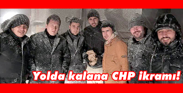 Yolda kalana CHP ikramı!