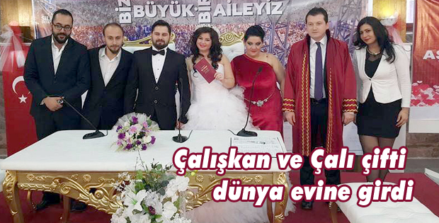 Çalışkan ve Çalı çifti dünya evine girdi