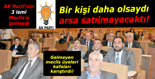 Bir kişi daha olsaydı arsa satılmayacaktı!