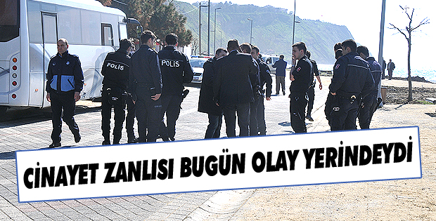 Cinayet zanlısı olay yerinde...