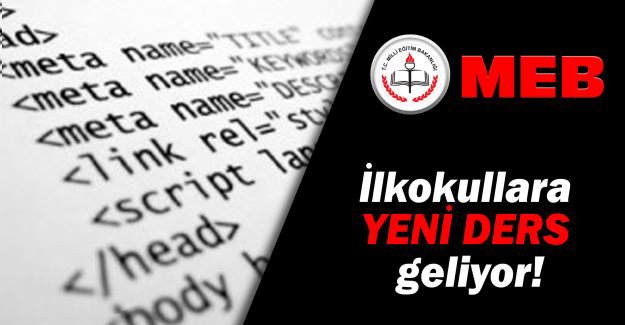 İlkokullara yeni ders geliyor!