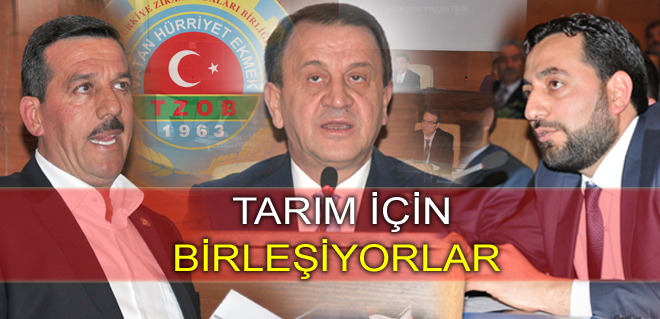 Tarım için birleşiyorlar